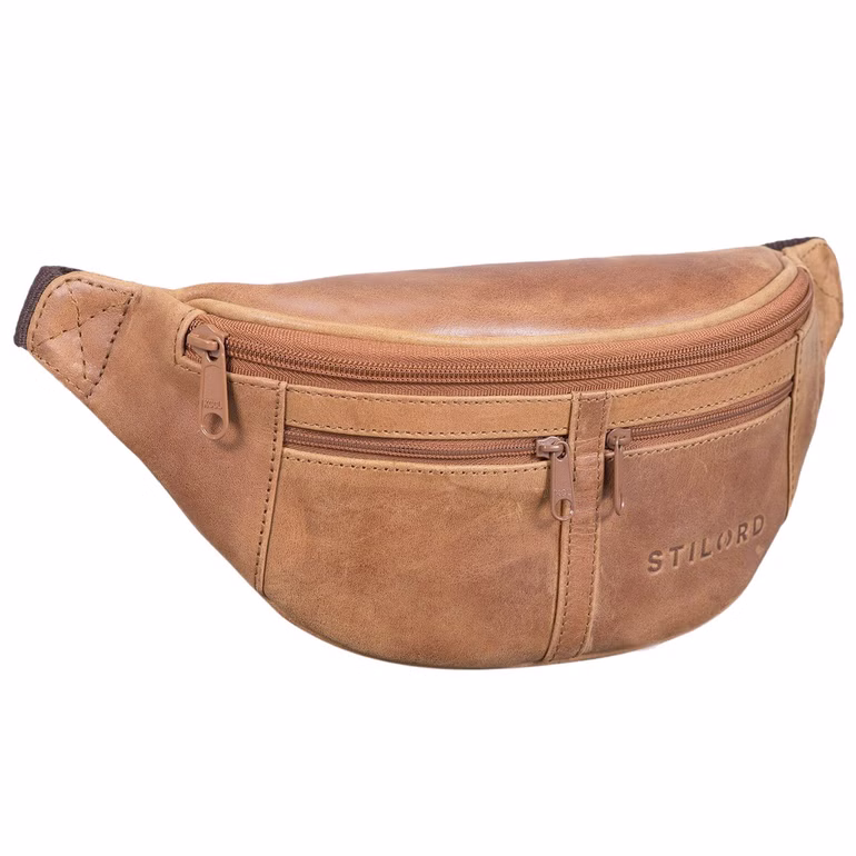 "Echo" Poche Ventrale en Cuir