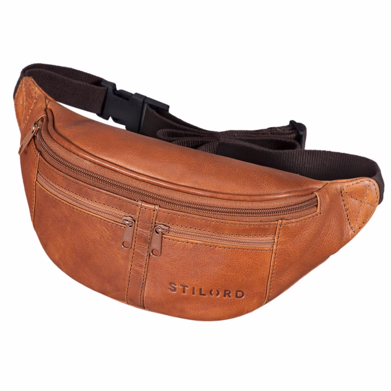 "Echo" Poche Ventrale en Cuir