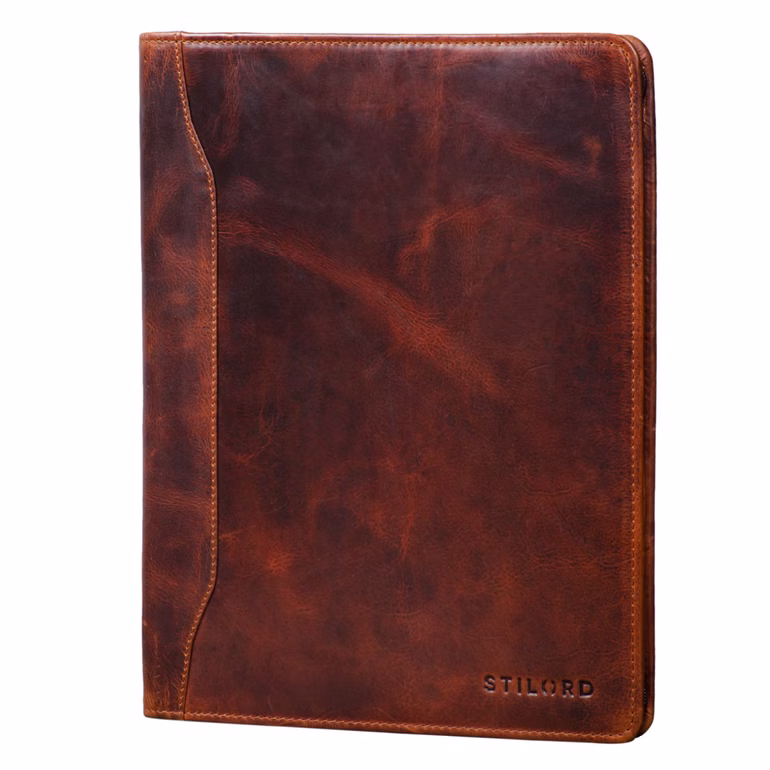 "Scott" Organiseur Cuir A4 Vintage