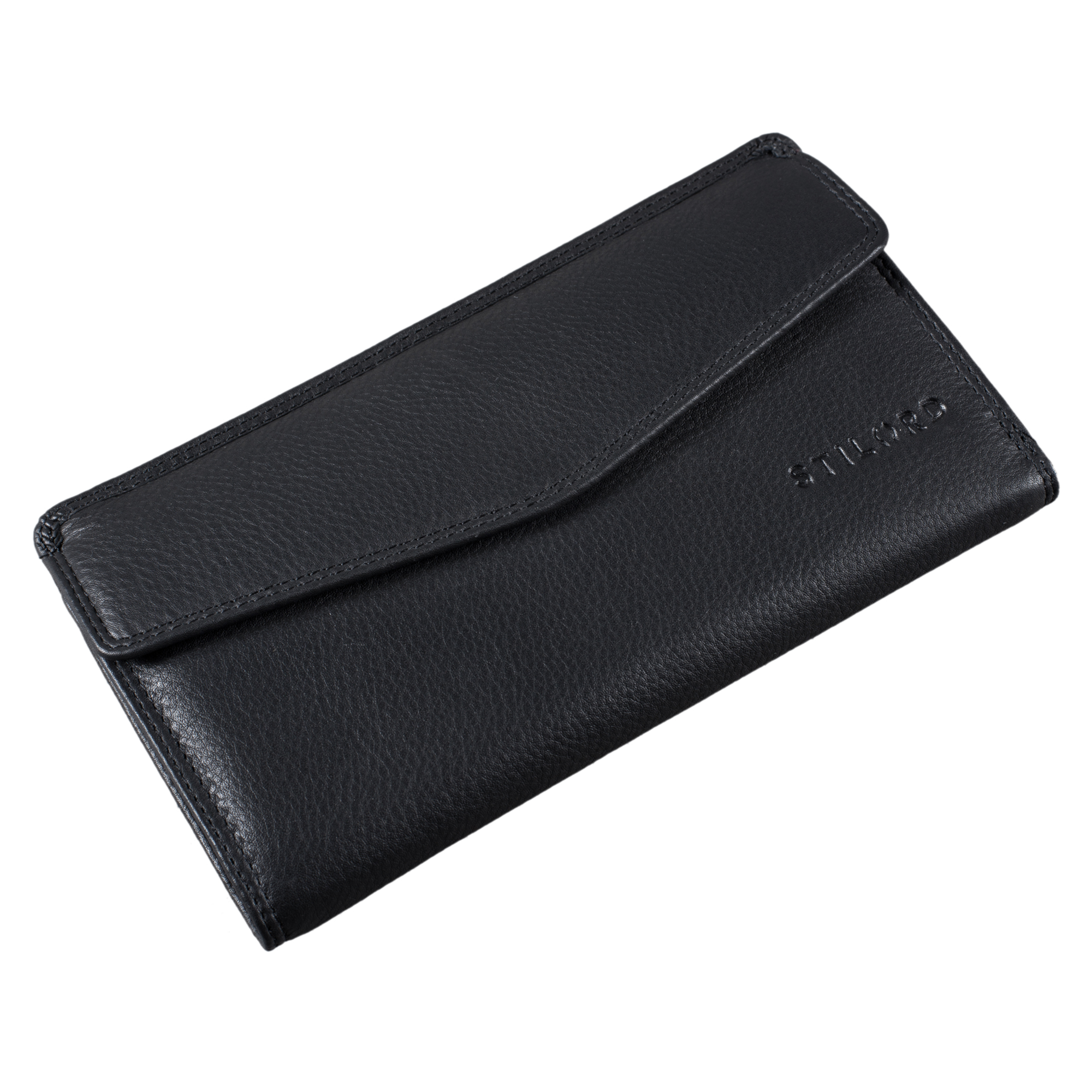 Portefeuille Femme En Cuir Véritable 'Kate' - Protection RFID/NFC - Style Vintage - Marron Amandes
