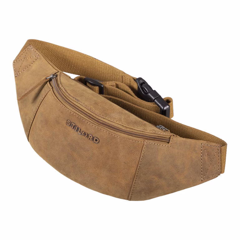 "Shawn" Sacoche Ventrale en Cuir