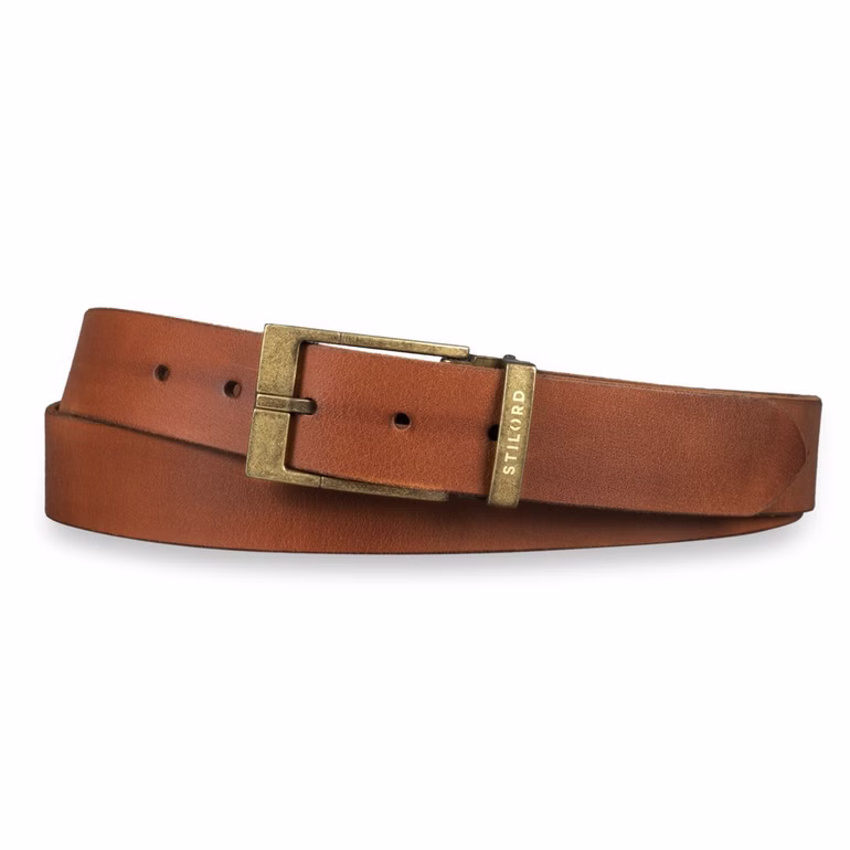Ceinture en cuir Marron Homme
