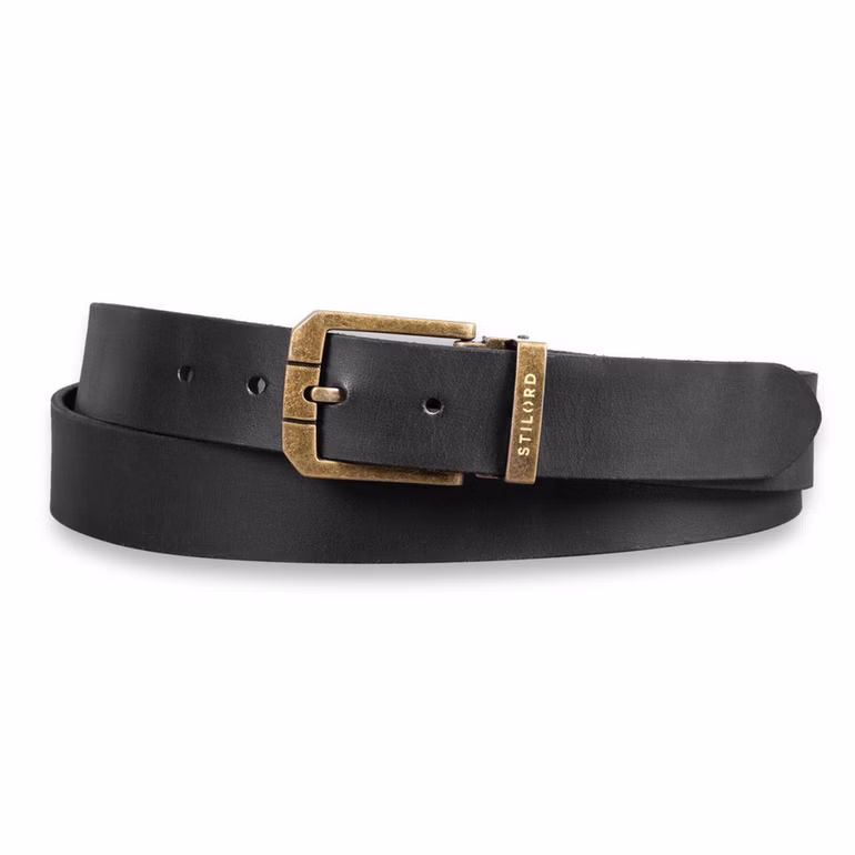 Ceinture en Cuir Homme Noir