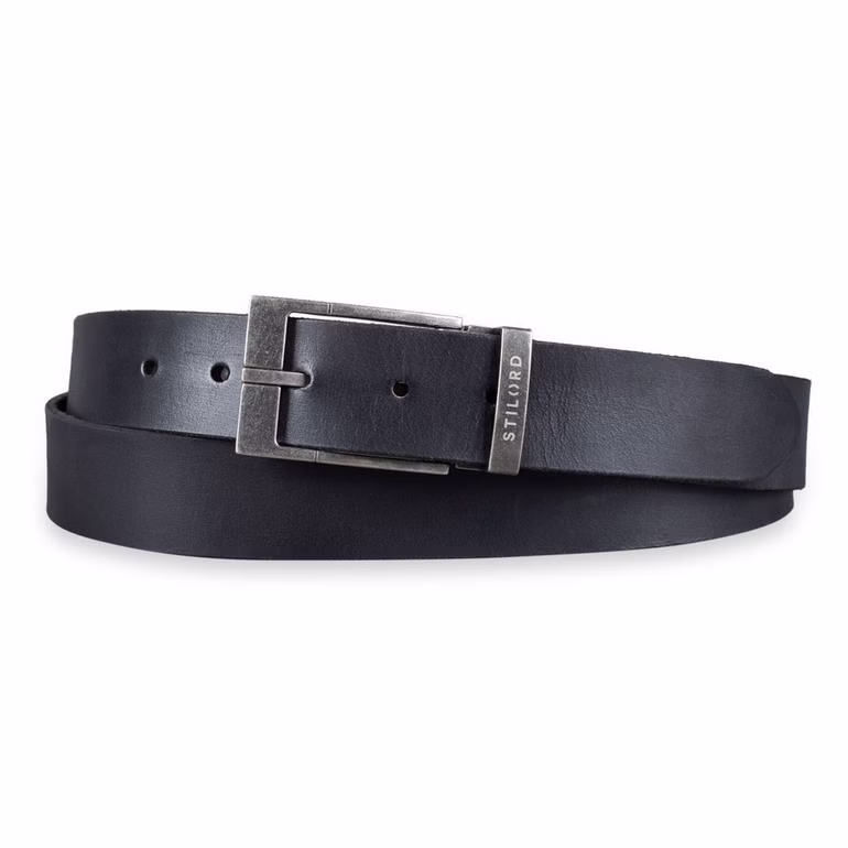 Ceinture en Cuir Homme Noir