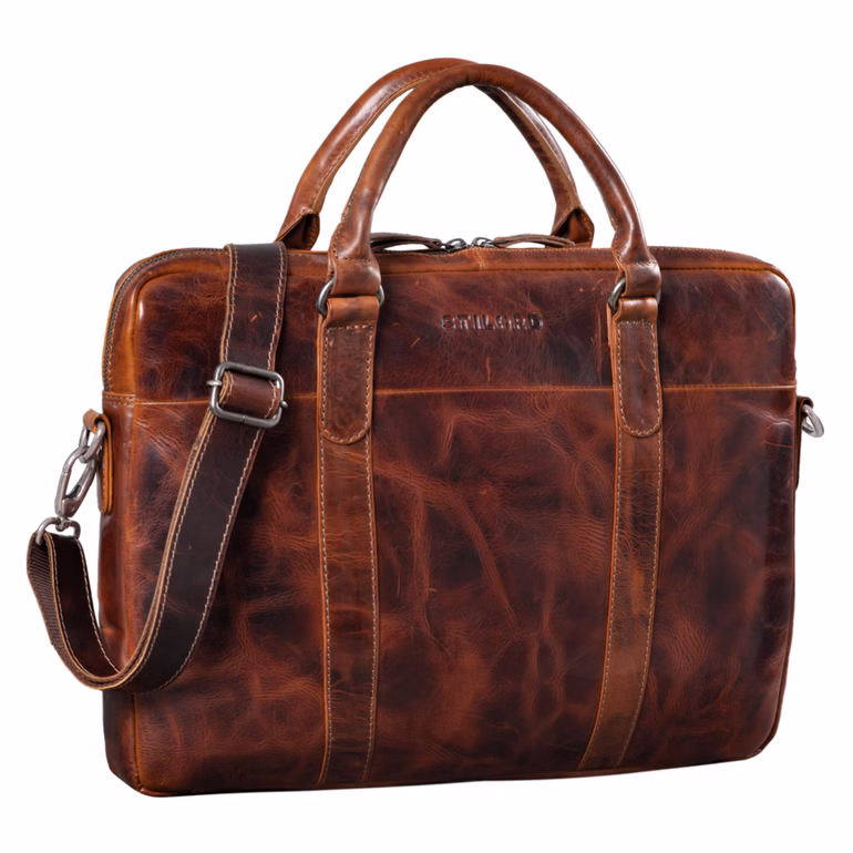 "Laslo" Sac D'affaires en Cuir Grand Homme