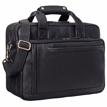 "Excelsior" XXL Sac d'affaires Homme en Cuir Laptop 17+ Pouces