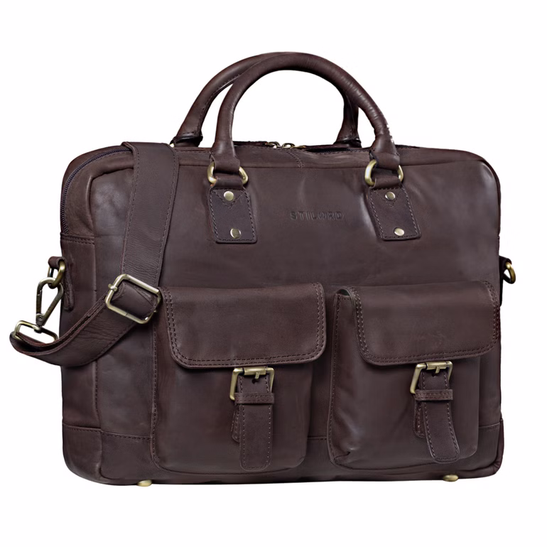 "Noam" Sac d'Affaires en Cuir Hommes Femmes