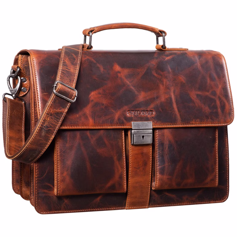 "Eros" Serviette Cartable Homme Cuir