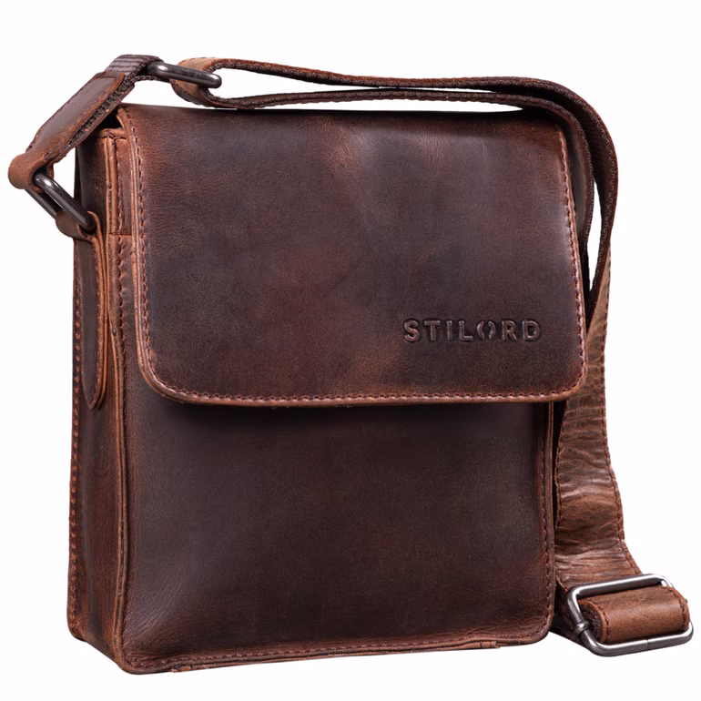 "Nate" Sacoche Vintage Cuir Homme