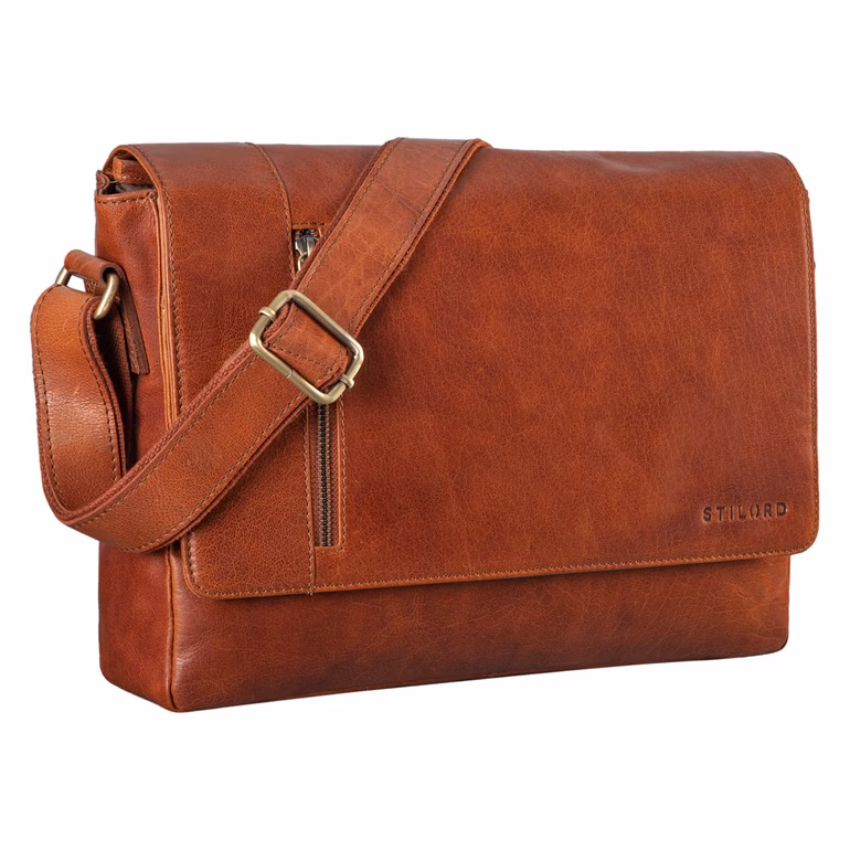 "Davis" Sac Messenger en Cuir 13 Pouces