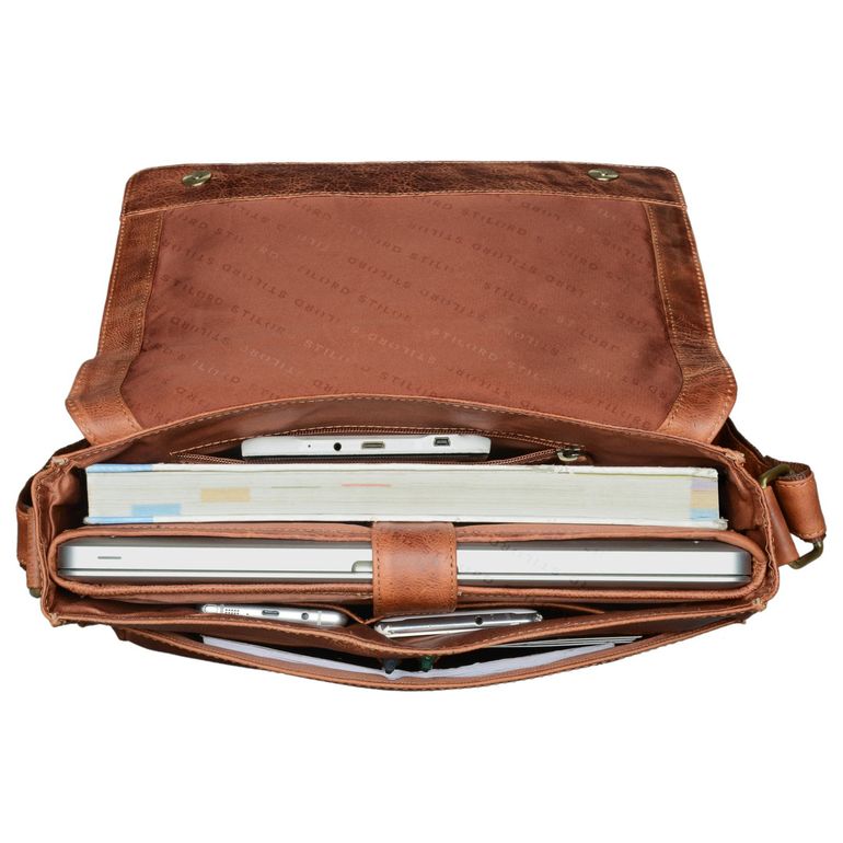 Sac à Dos 'Grace' En Cuir Vintage STILORD Pour Ordinateur Portable 13,3" - Parfait Pour La Ville, L'école Ou Le Bureau
