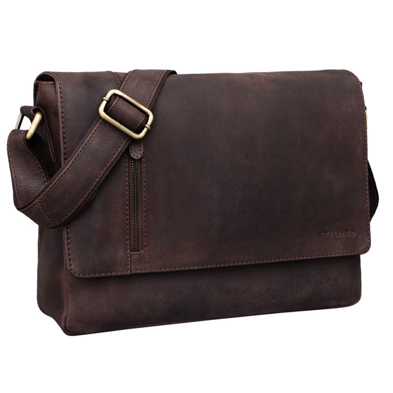 "Davis" Cartable Cuir Marron Sac