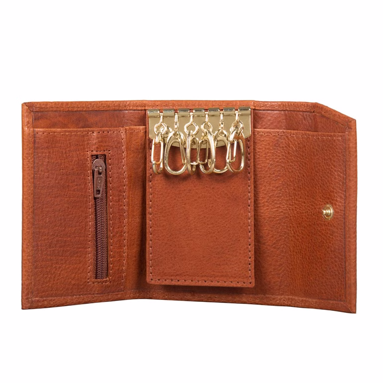 "Hendrix" Porte-clés Cuir Vintage Organisateur