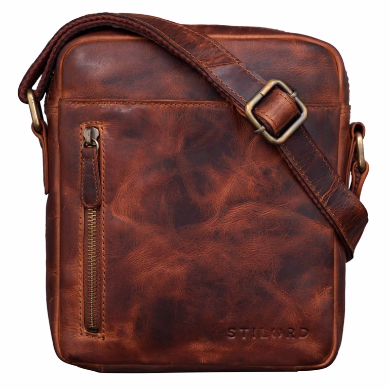 "Kennedy" Sacoche Vintage Cuir Homme