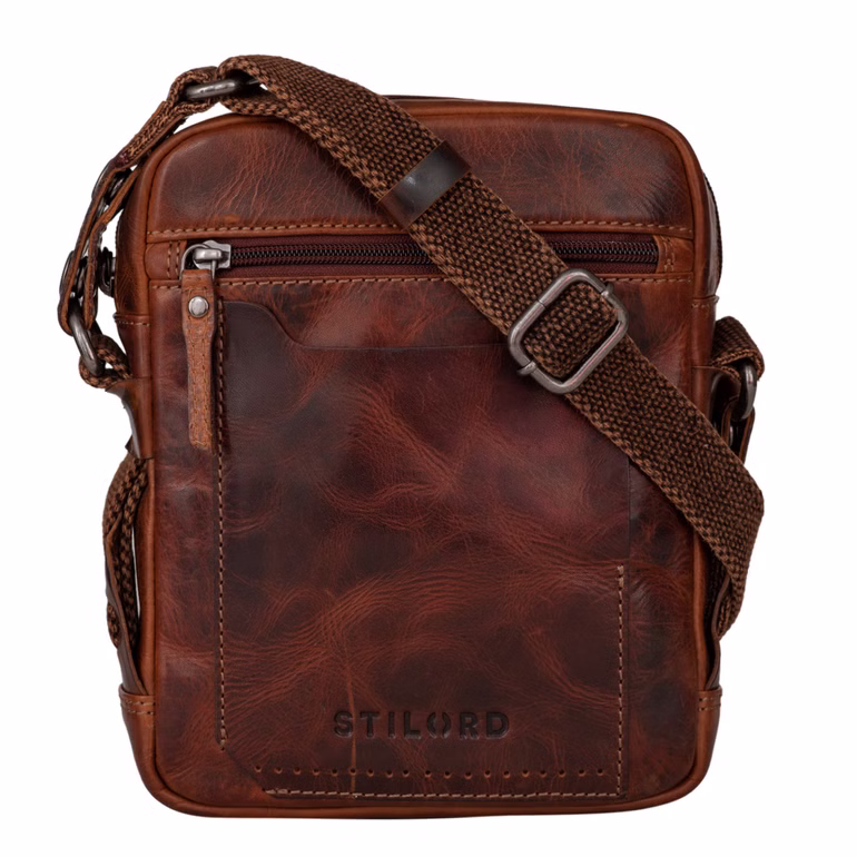 "Nash" Vintage Sac d'Homme Cuir