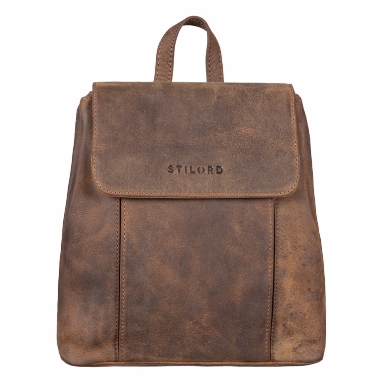 "Fiona" Sac à dos cuir femme Vintage en Cuir Véritable