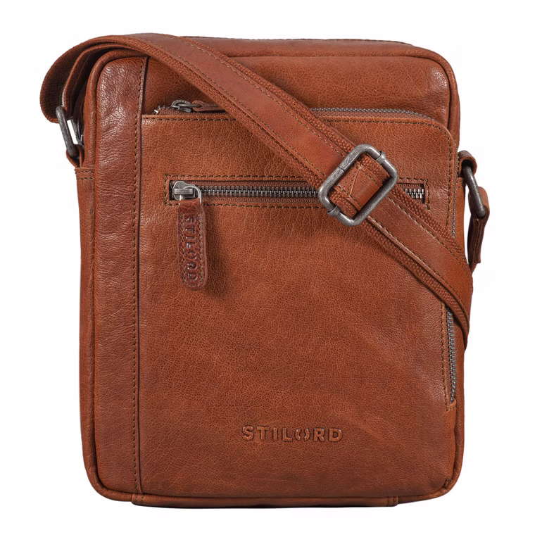 "Bruce" Sacoche Hommes Bandoulière Cuir