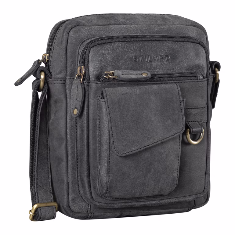 "Ryan" Sac Croisé pour Hommes Cuir Véritable