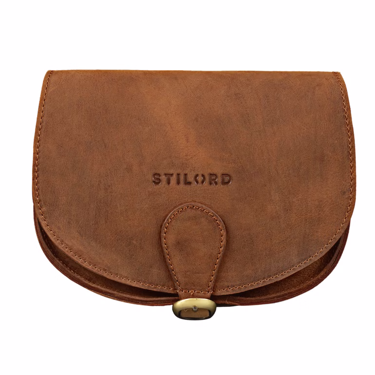 "Helena" Sac à Main en Cuir pour Femme Marron