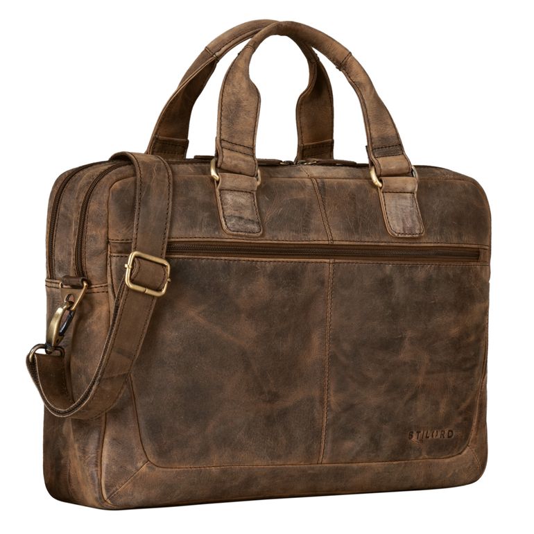 "Lysander" Sac Business Cuir Vintage