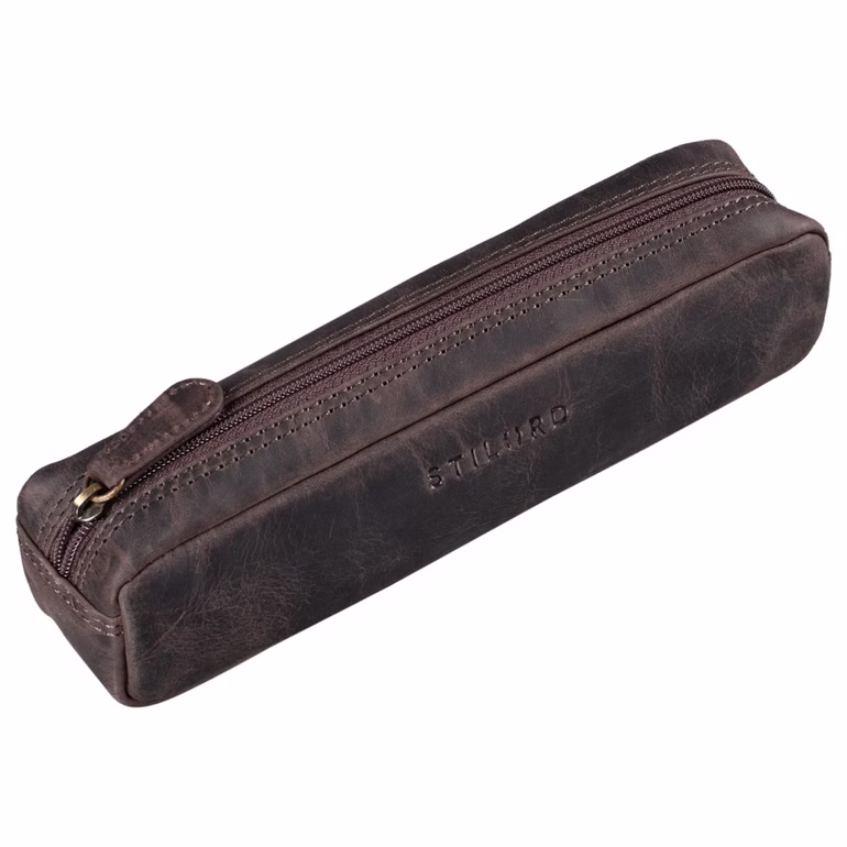 "Preston" Trousse Stylo Cuir
