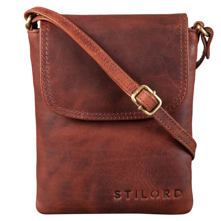 "Ellis" Sac de téléphone avec bandoulière cuir