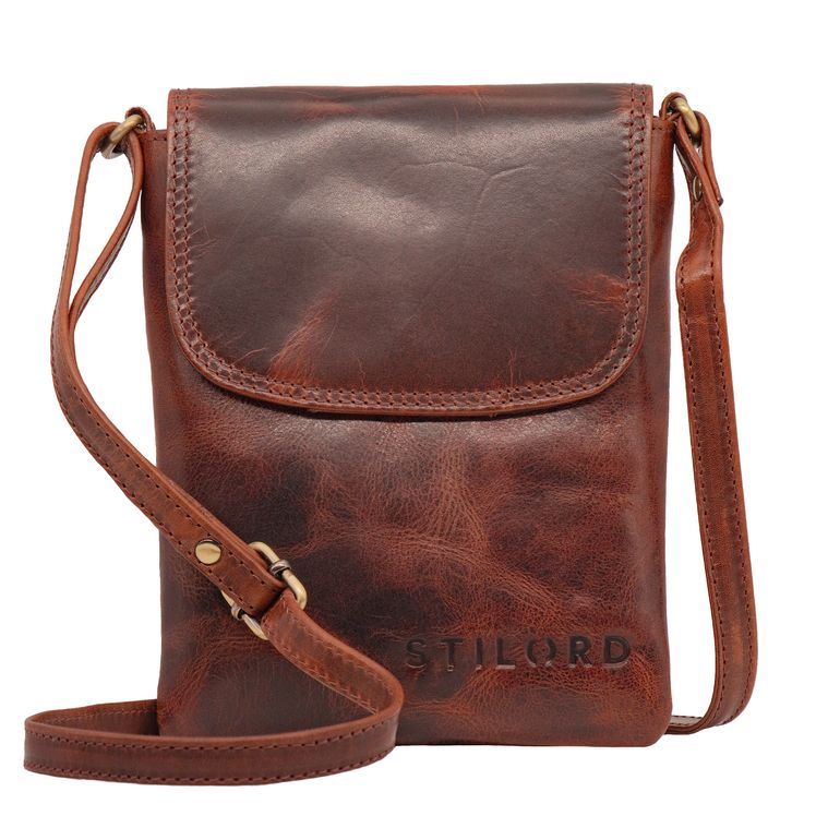 "Ellis" Sac de téléphone avec bandoulière cuir