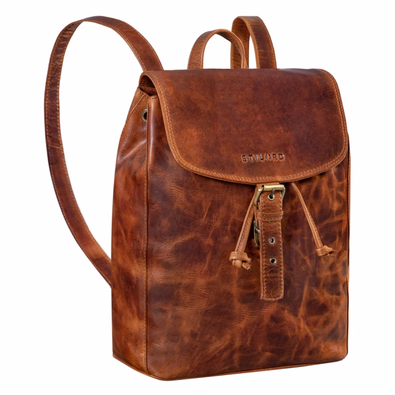 "Valerie" Sac à Dos Cartable Femme en Cuir