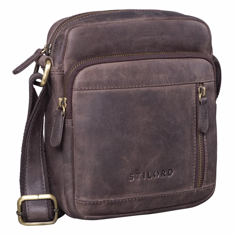 "Trae" Sachoche Bandoulière Homme Cuir Petit