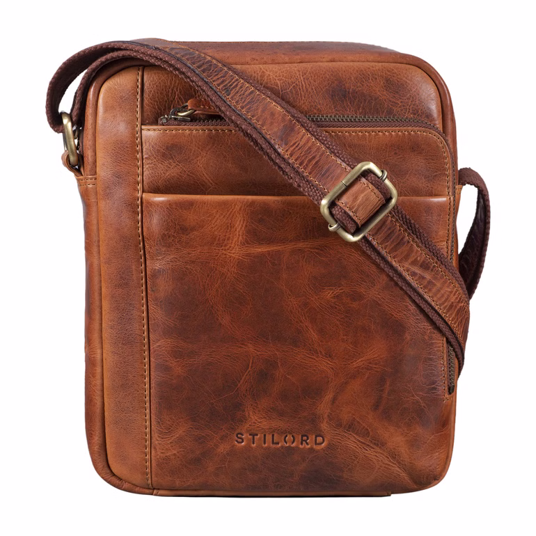 "River" Sacoche Homme Cuir 