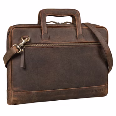 "Pierce" Sacoche Ordinateur Poignée en Cuir