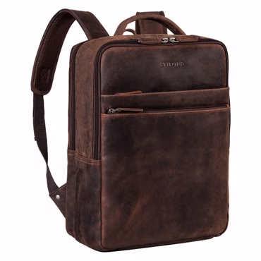 "Brooklyn" Grand Sac à Dos Vintage Cuir