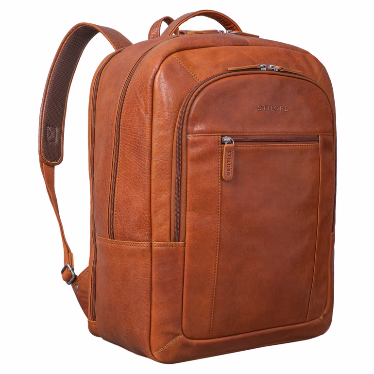 "Erikson" Grand Sac à Dos Cuir Hommes Femmes 15 16 17 Pouces