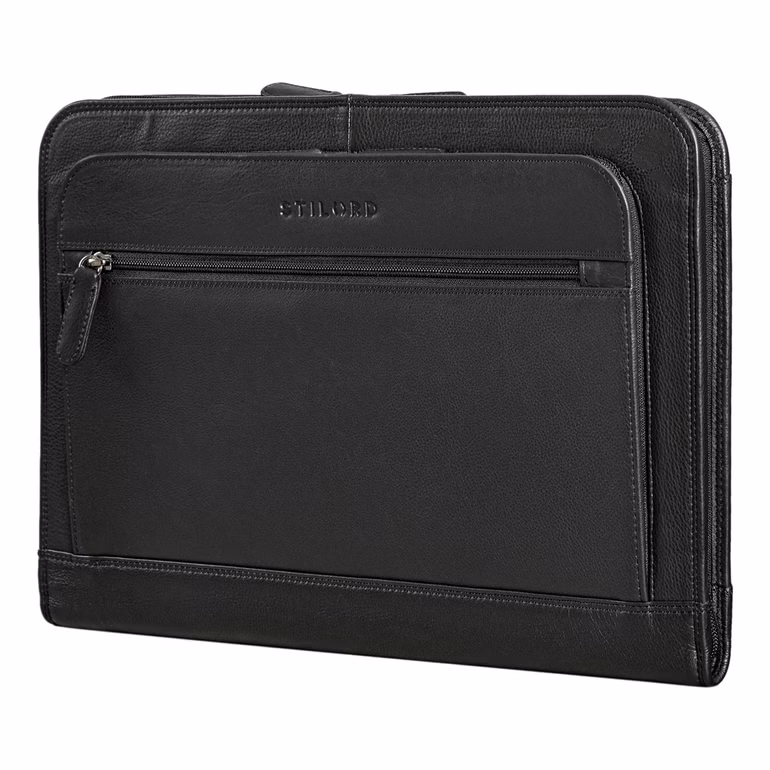 "Elton" Conférencier A4 Cuir Véritable 