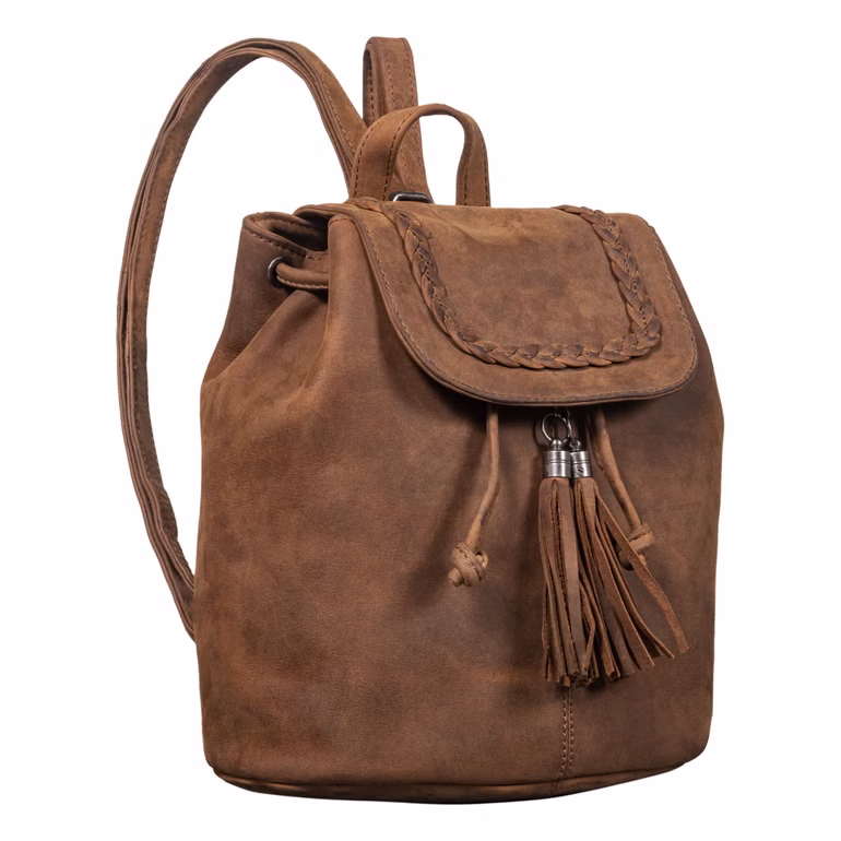 "Enisa" Sac à Dos Vintage pour Dames en Cuir