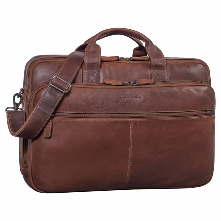 "Noan" Cuir Serviette Hommes Grand