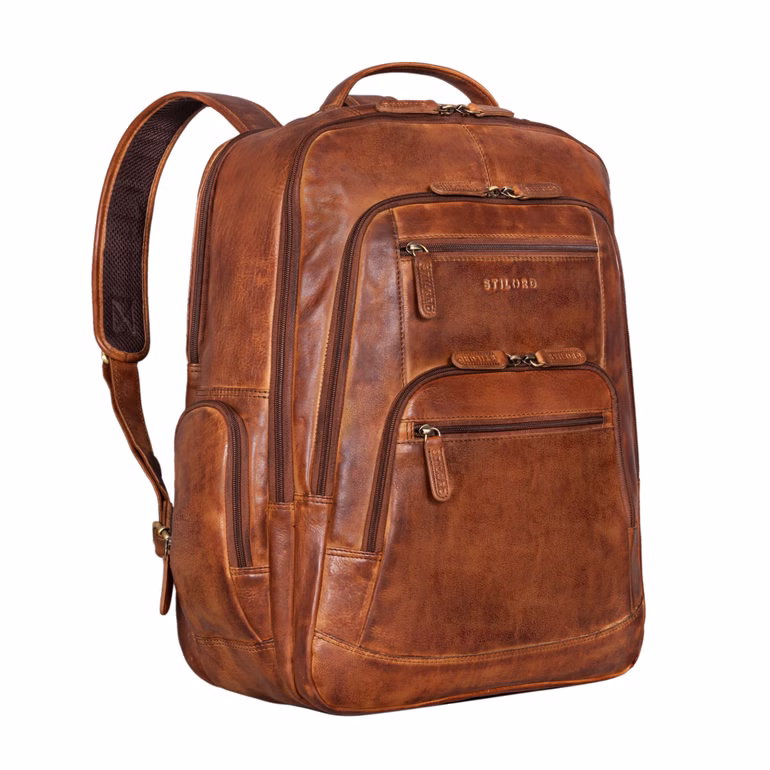 "Igor" Sac a Dos Cuir Homme et Femme Grand pour Ordinateur 18 Douanes