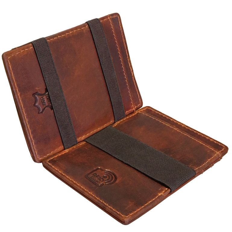 Slim wallet cuir véritable hommes