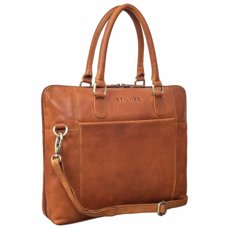 Second Choix "Latoya" Sac Business Femme Cuir
