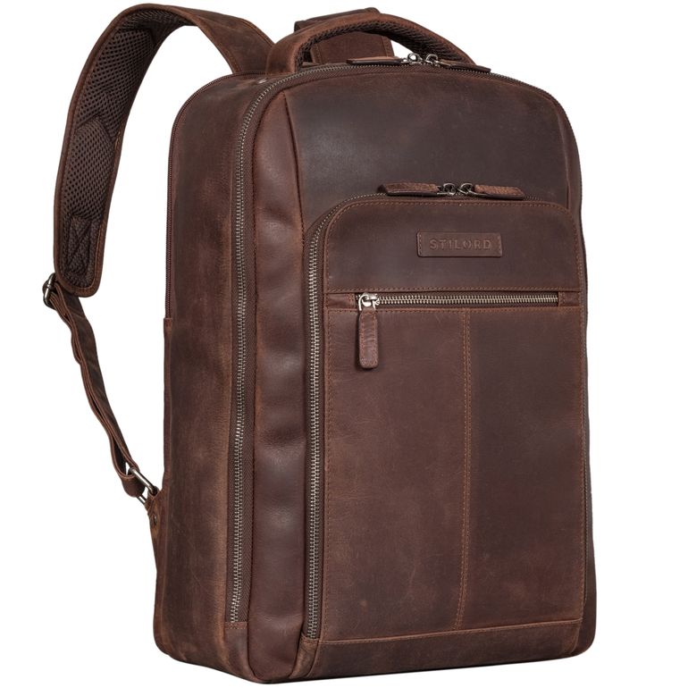 "Gustav" Sac à Dos Ordinateur Portable 15 - 16 Pouces Homme Femme Cuir grande