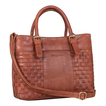 "Daniela" Moderne Sac à Main Cuir Femme avec Aspect Tressé