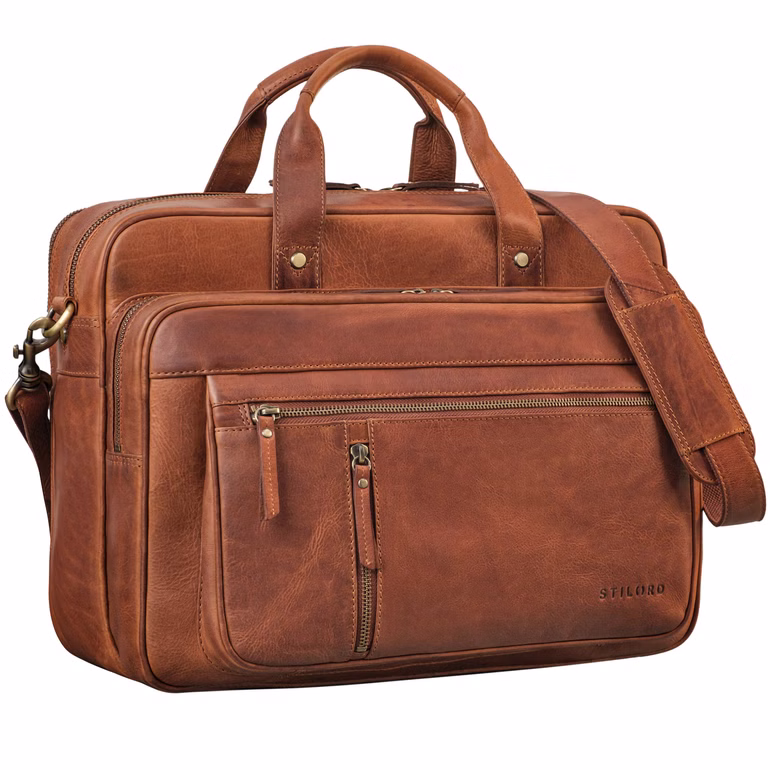 "Ace" Serviette Cuir Homme Femme Grand
