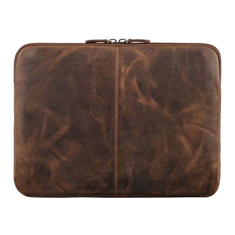 STILORD Murray Housse Ordinateur 15,6'' Cuir Vintage, Pochette MacBook 16'', Organiseur A4, Compartiments Multiples