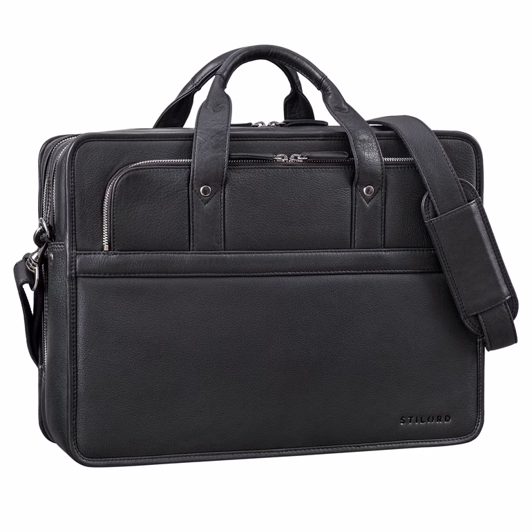 "Paolo" Sac D’Affaires Homme En Cuir Grand Ordinateur 15,6" "Paolo" Sac D’Affaires Homme En Cuir Grand Ordinateur 15,6"
