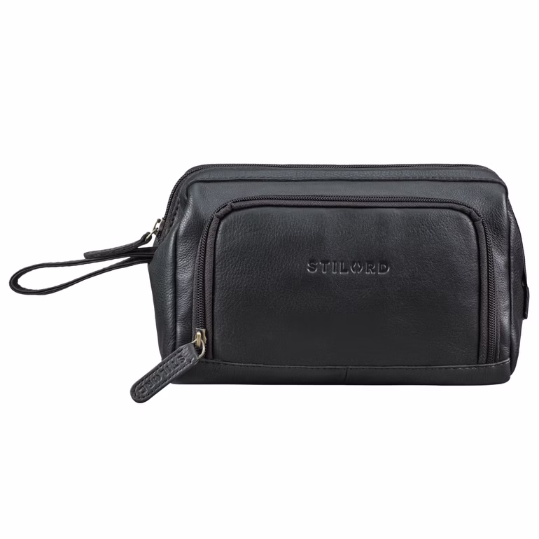 "Henry" sac à poignet homme cuir grande