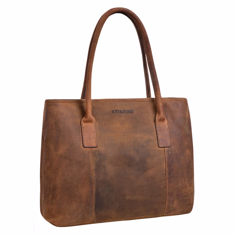 "Janita" Sac Ordinateur 15,6 Douanes Cuir Femme Grand