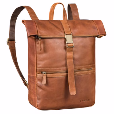 "Cairo" Sac à Dos Roll Top Cuir