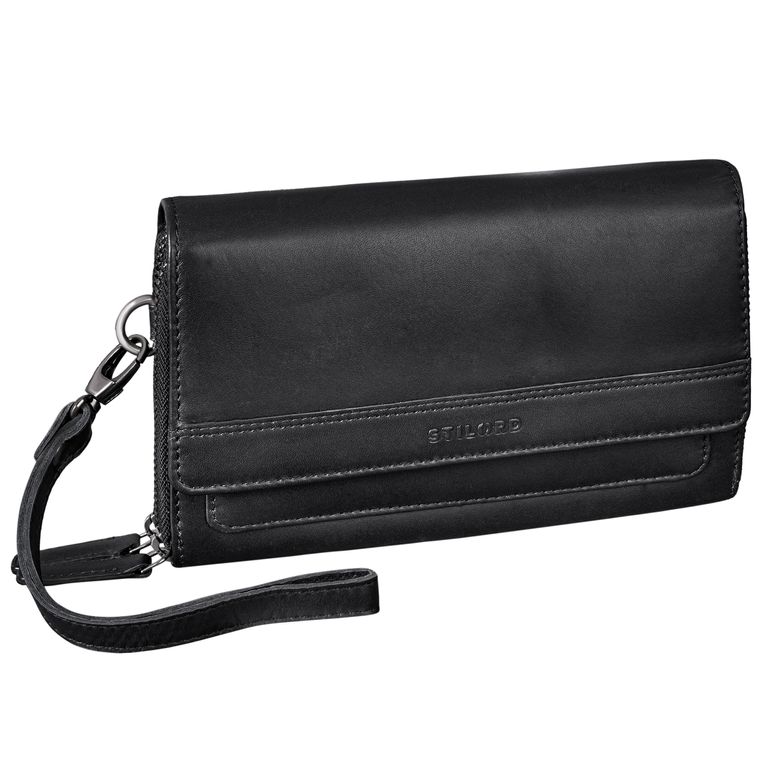 "Sabrina" RFID Sac Bandoulière pour Telephone Portable Femme en Cuir Grand