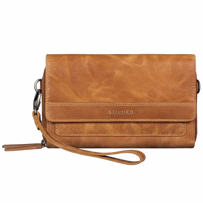 "Sabrina" RFID Sac Bandoulière pour Telephone Portable Femme en Cuir Grand "Sabrina" RFID Sac Bandoulière pour Telephone Portable Femme en Cuir Grand