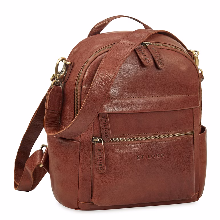 "Regina" Petit Sac Convertible Sac à Dos Cuir Femme Sac a Main